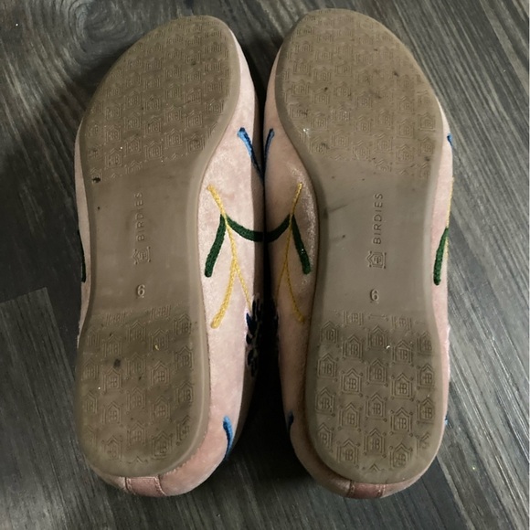 Birdies Starling Flora Quilted Velvet Embroidered Loafers Women’s Size 6 - Picture 6 of 6